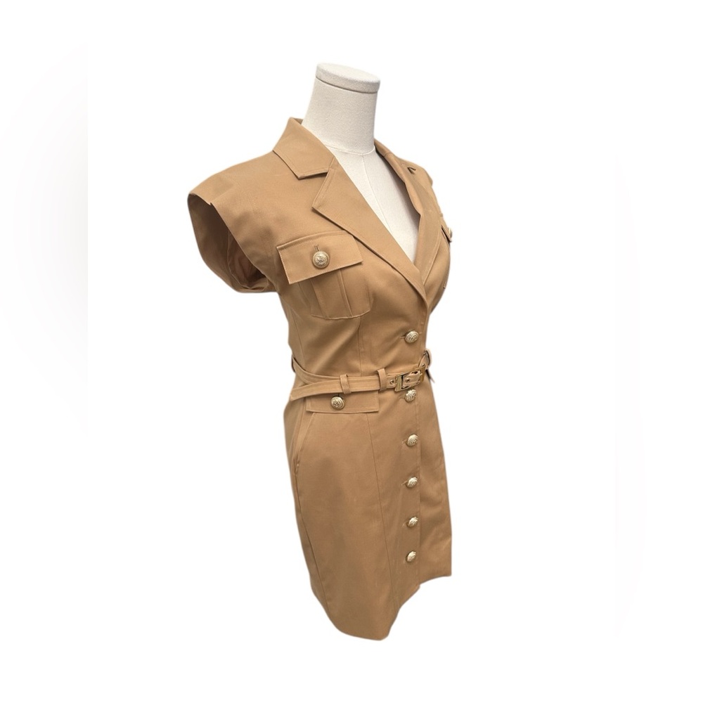 GENERATION LOVE Biel Dress Safari Military Style Taupe Size 2 NWOT $385 MSRP - Picture 9 of 14